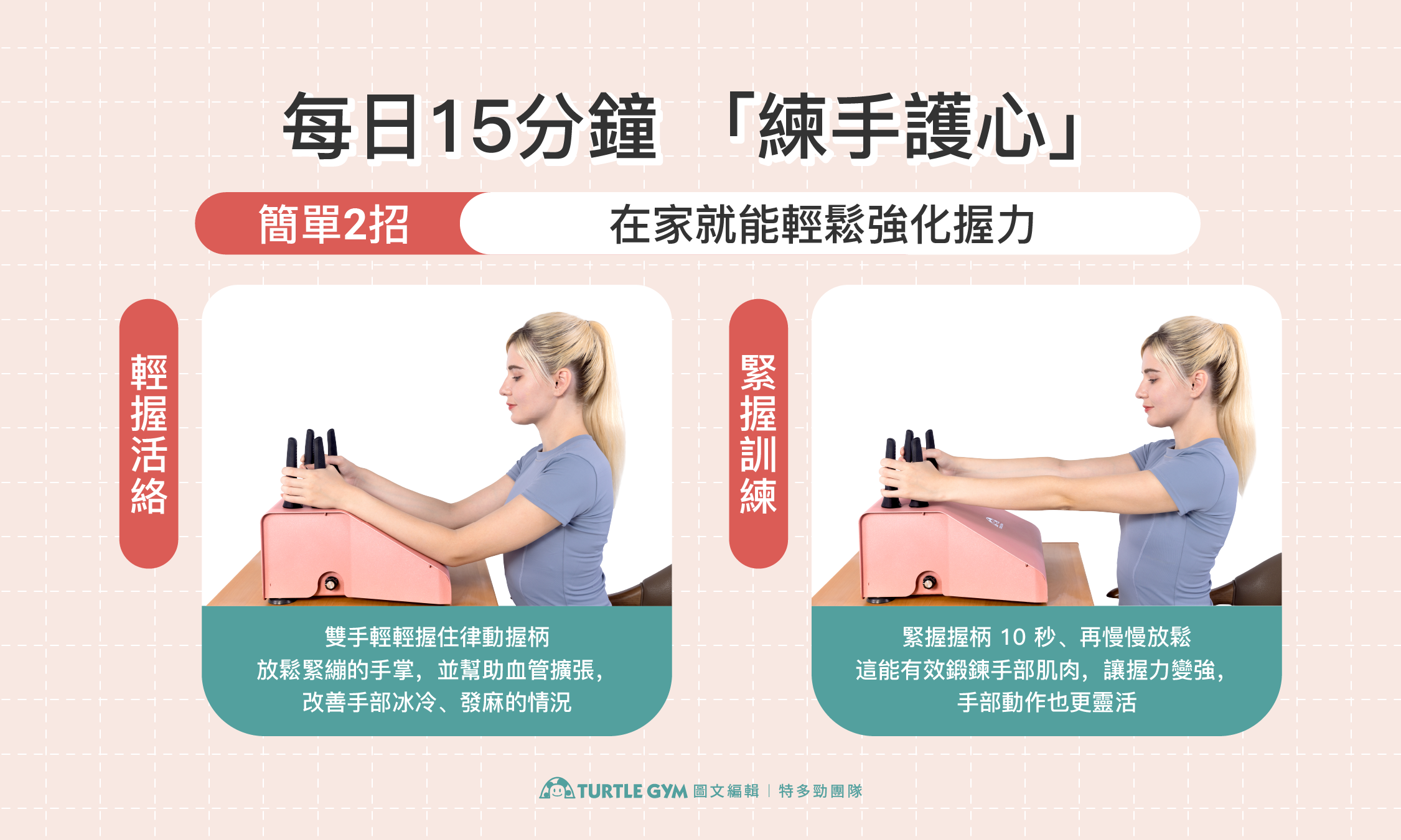 使用手部律動設備進行居家練習