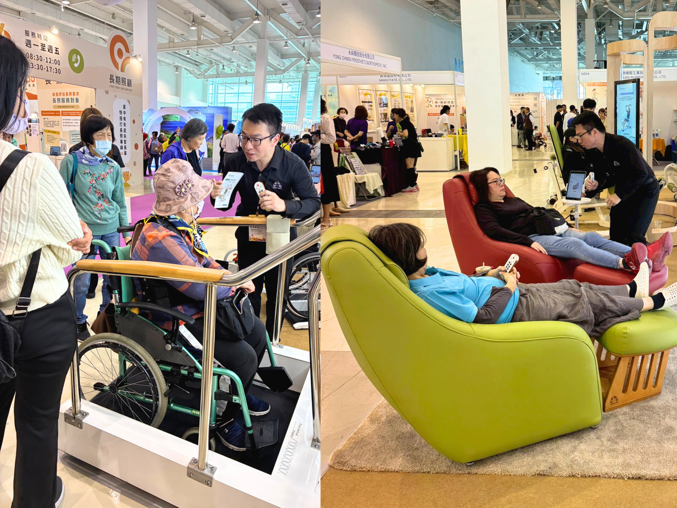 高雄展會現場，特多勁展示運動處方數據追蹤介面